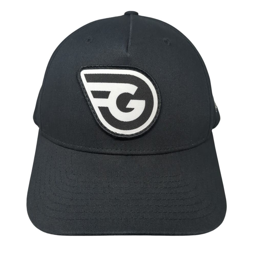 Pro Logo Patch Snapback Hat Black One Size Adjustable Solid Outdoor